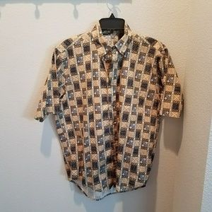 Crossings Patterned Button Up Shirt